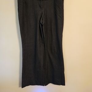 Express Studio Stretch Twill High Waisted Flare Trouser Black